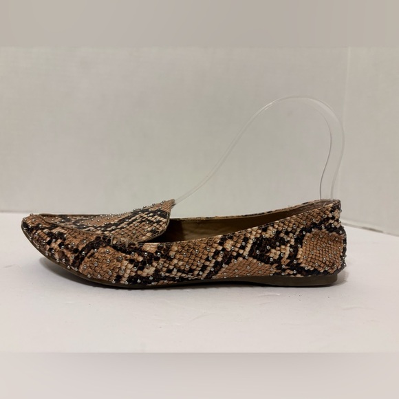 Steve Madden Feather-S tan brown snakeskin slip-on shoes size 6 M - Picture 4 of 10